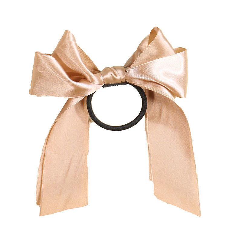 Korean Bow-Knot Elastic Hair Bands Accessories Fashion Hair Band Long Ribbon Bow Ponytail Hair Tie Scrunchies Women Girls