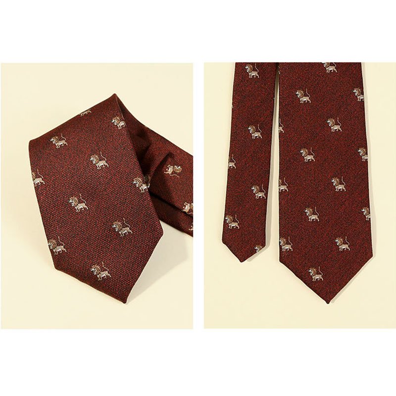 MADE IN CHINA High-end Quality Men's Tie Cravat Jacquard Luxury Small Floral Pattern Wedding Necktie