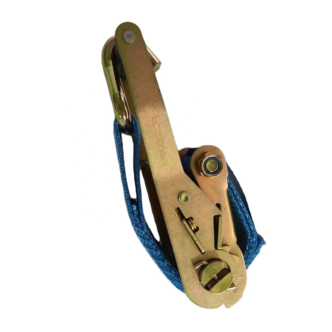 2 inch 5 ton custom logo printing ratchet tie down strap cargo polyester lashing belt with Double J Hooks Ratchet Straps