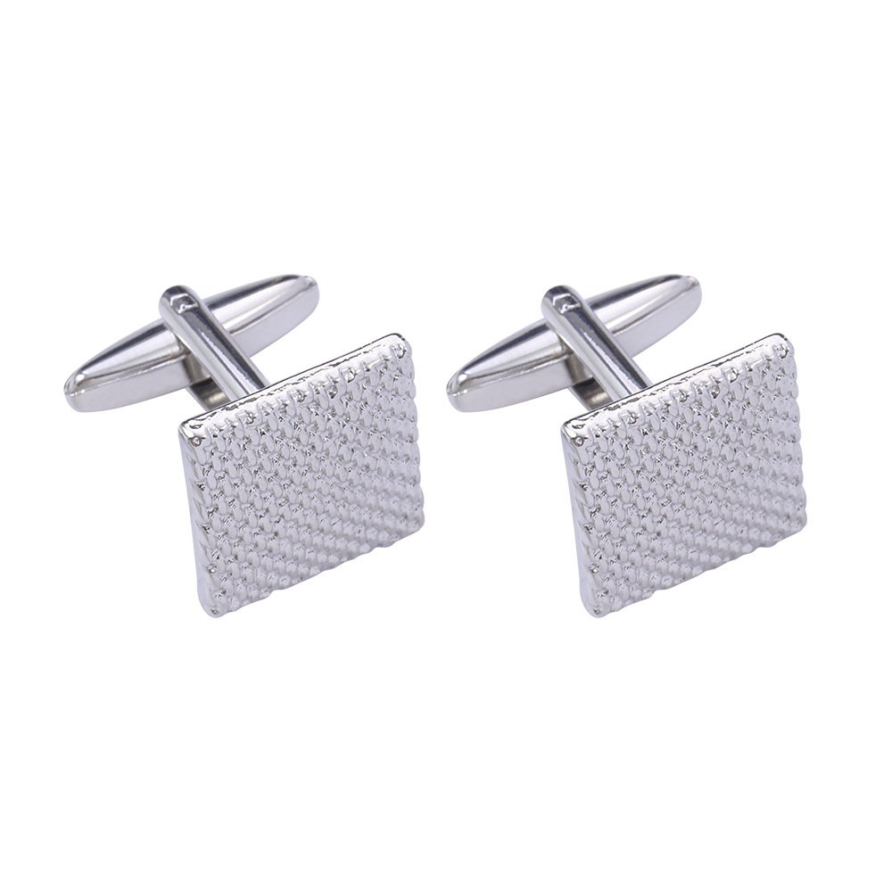 Manufacturers Direct Sales Square Pattern Cufflinks Men's Business Fashion Alloy High-Grade Shirt Buckle Accessories