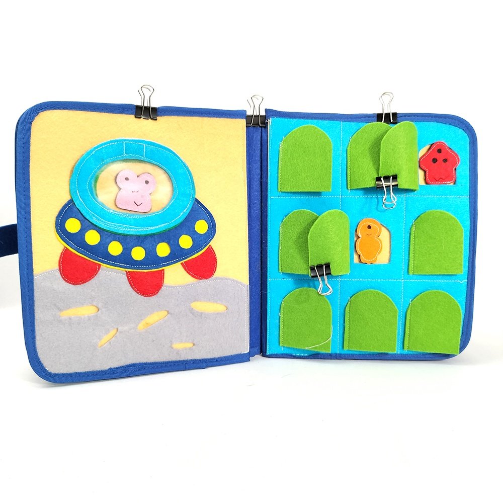 Newest Montessori Space Astronaut Toy Busy Board Quiet Book For kids Toddlers baby Learning Space