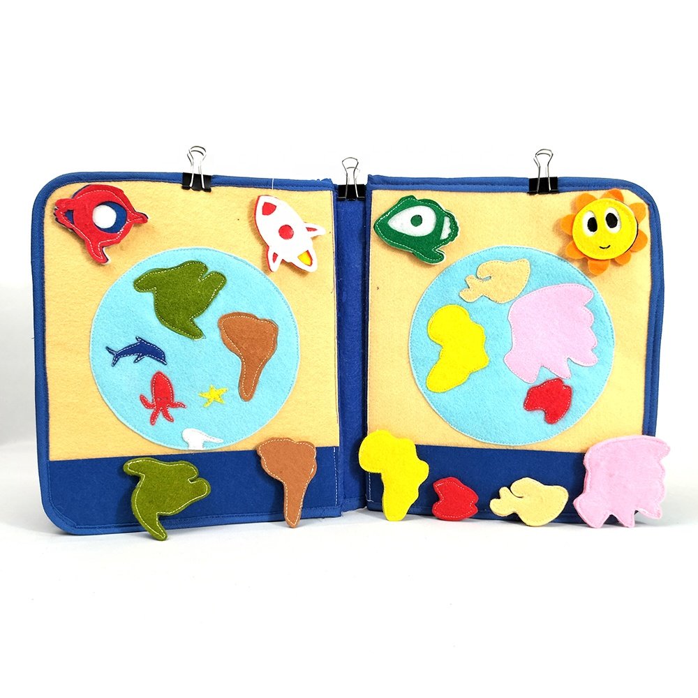Newest Montessori Space Astronaut Toy Busy Board Quiet Book For kids Toddlers baby Learning Space