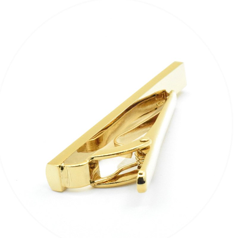 Wholesale Custom Men's Suit Shirt Fashion Accessory Gold Mosaic Mosaic Tie Bar Wedding Tuxedo Trendy Jewelry Tie Pin & Tie Clips