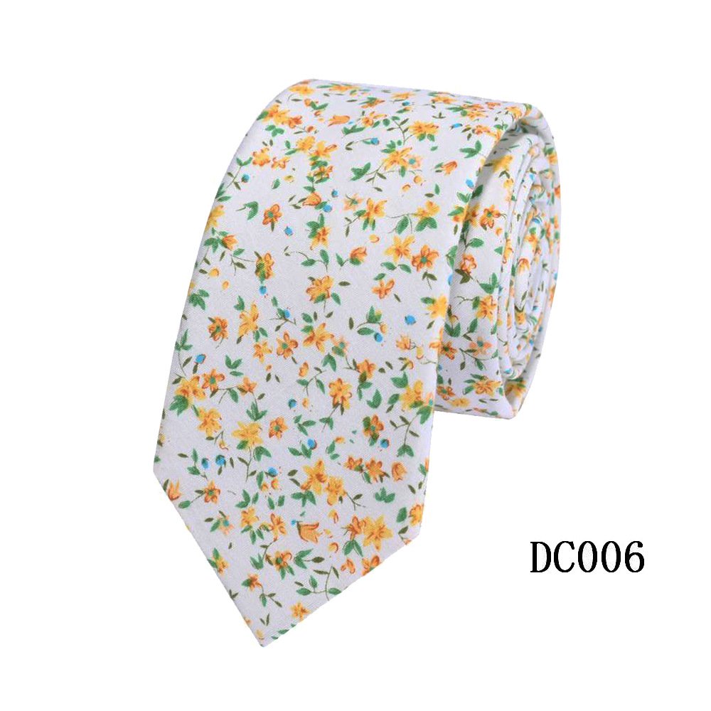 Manufacturers spot wholesale new printed cotton tie men's cotton floral business leisure printed hand tie