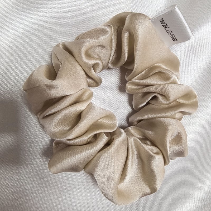 sweet dusty pink silk hair scrunches accessories hair tie champagne 3.5cm 100% pure mulberry silk scrunchies