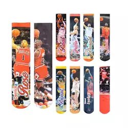 custom tie dye print socks custom sport terry socks custom sublimation print socks