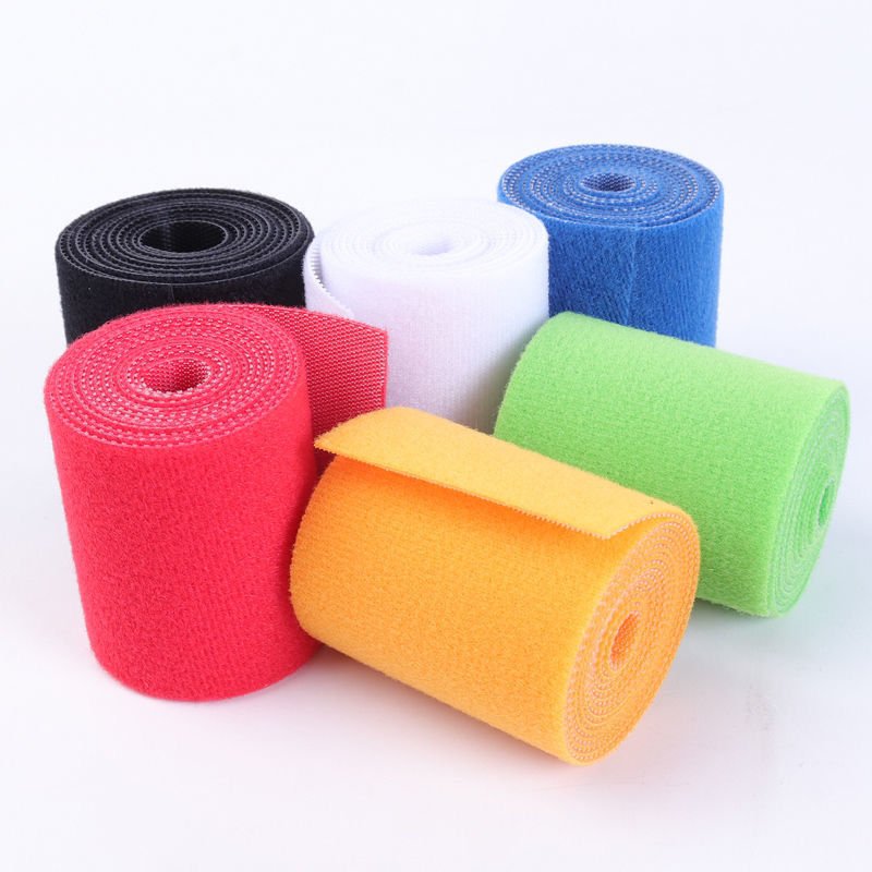 Hook and Loop Elastic Patch Velcroes Adjustable Cable Ties Colorful Flexible Velcroes Custom Nylon Colorful Flexible Velcroes