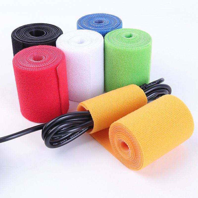 Hook and Loop Elastic Patch Velcroes Adjustable Cable Ties Colorful Flexible Velcroes Custom Nylon Colorful Flexible Velcroes