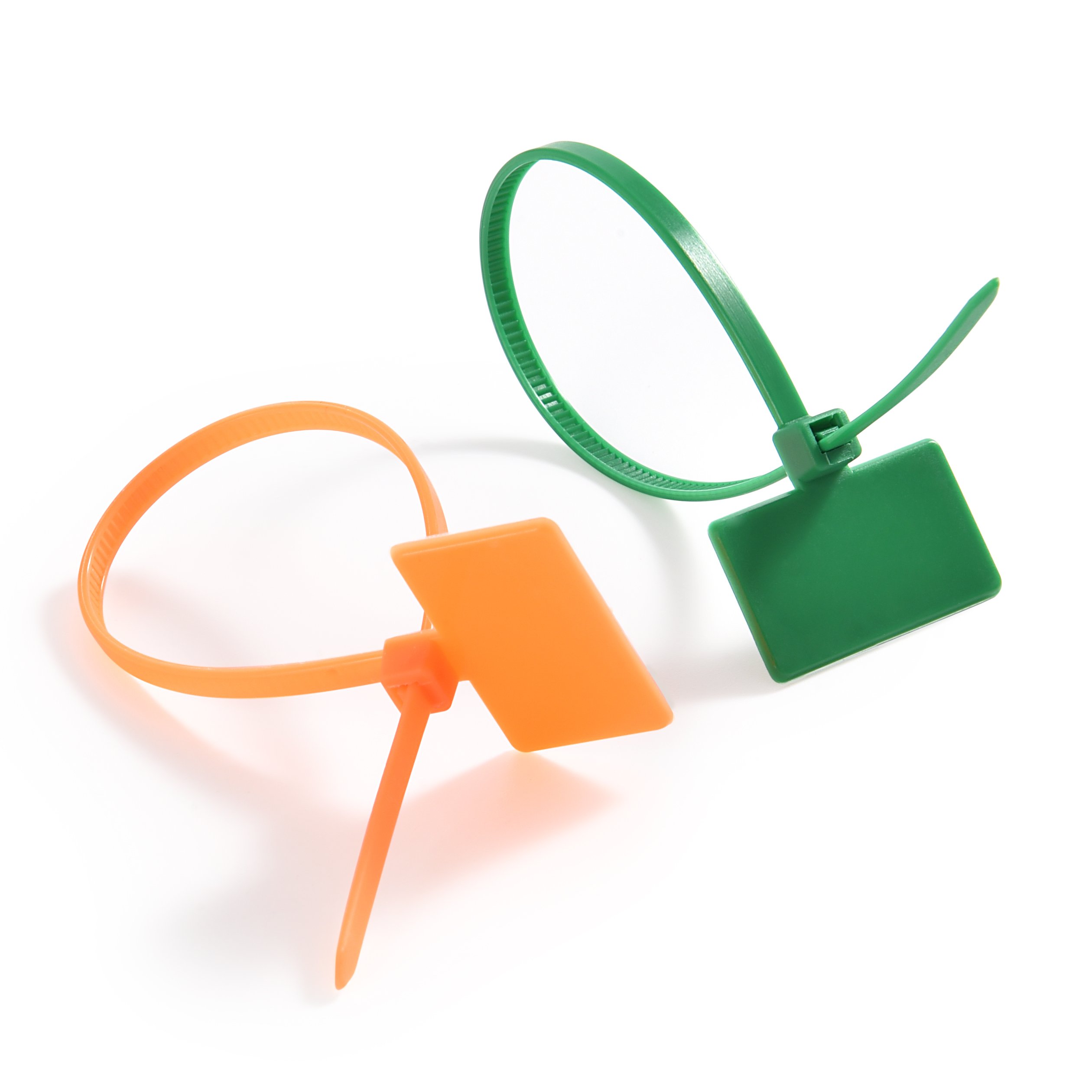 Self-Locking Nylon Cable Tie Label 4*200mm Waterproof Plastic Seal Buckle Hanging Tag Card for Network Cable tie