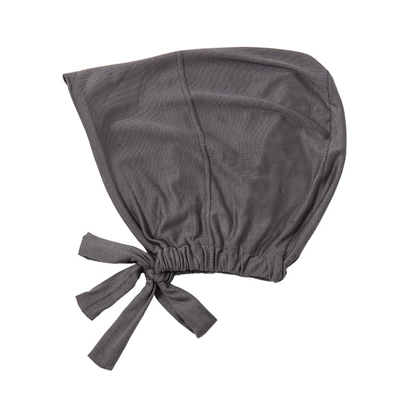 Newest Islamic muslim ruched elastic cotton jersey stretch tie back underscarf Head Scarf Hijab Cap Inner
