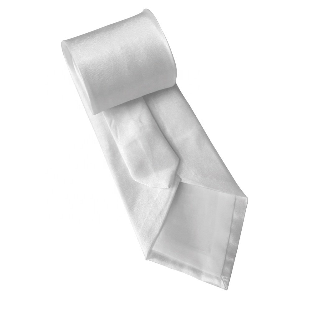 Prosub Sublimation Tie Blanks Printed Custom Logo Polyester Glossy Silk Sublimation Neckties For Men Child