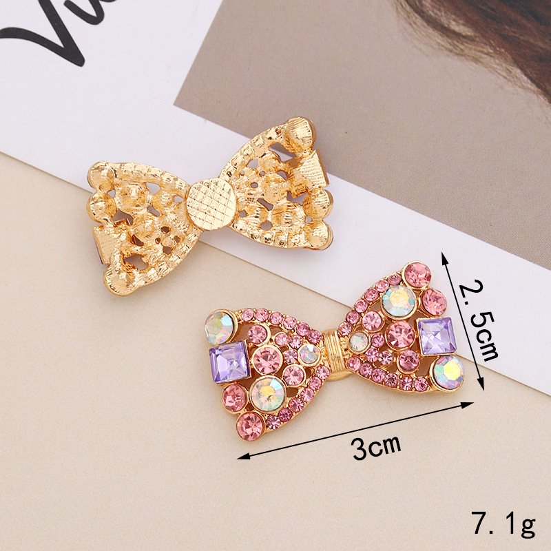 New Design Luxury Metal bow pearl Charms Designer Charms For phone case shoe Sandals diy decoration Charms