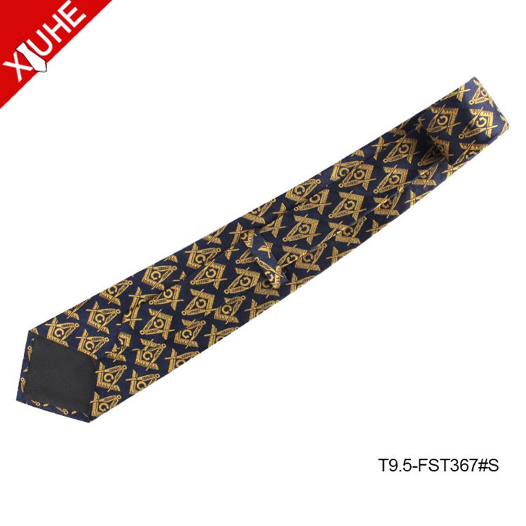 Wholesale Custom Latest Fashion Mens Silk Masonic Crown Items Ties