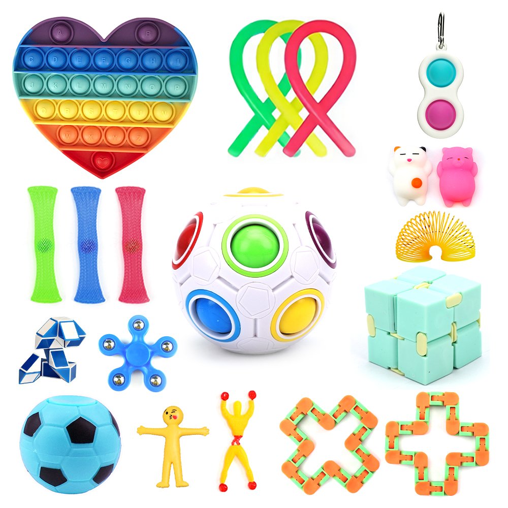 Hot Selling ASTM EN71Custom Logo Packaging Fidget Toys Pack Anti Stress Reliever Autism Sensory Fidget Toys Set
