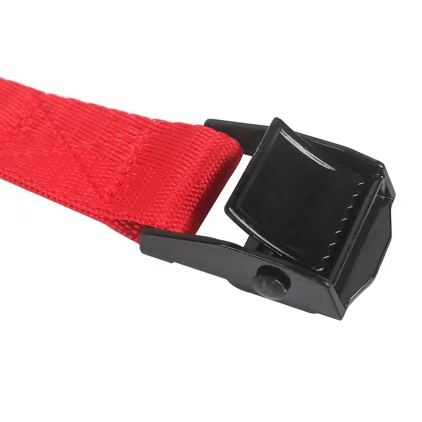 Factory wholesale cam buckle strap belt black e-coating cam buckle tie down straps cargo lashing strap