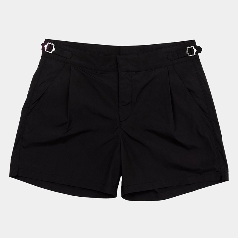 Custom Classic Side Adjusters Buckle Fit Swimwear Beachwear Swimsuit Mens Swim Trunks Waterproof Nylon Beach Swim Shorts For Men