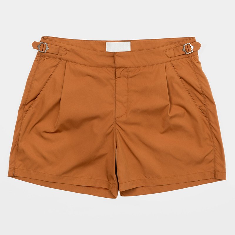 Custom Classic Side Adjusters Buckle Fit Swimwear Beachwear Swimsuit Mens Swim Trunks Waterproof Nylon Beach Swim Shorts For Men