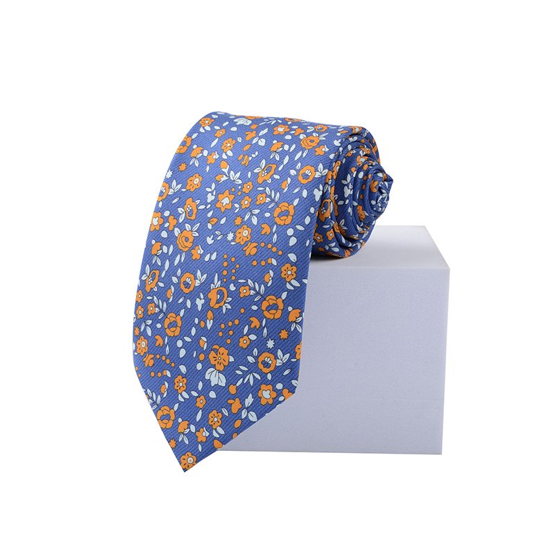 Hot Selling 2024 Wholesale Men's Printed Patterned Necktie Custom Logo Silk Neck Ties for men