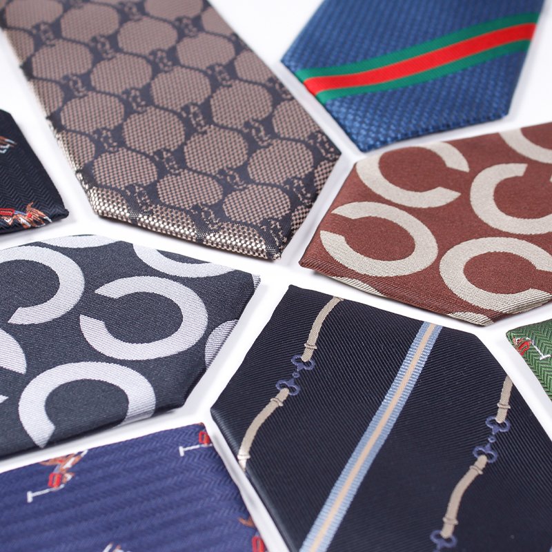 Wholesale hot sale online polyester necktie business ties for men brand style designs luxury necktie