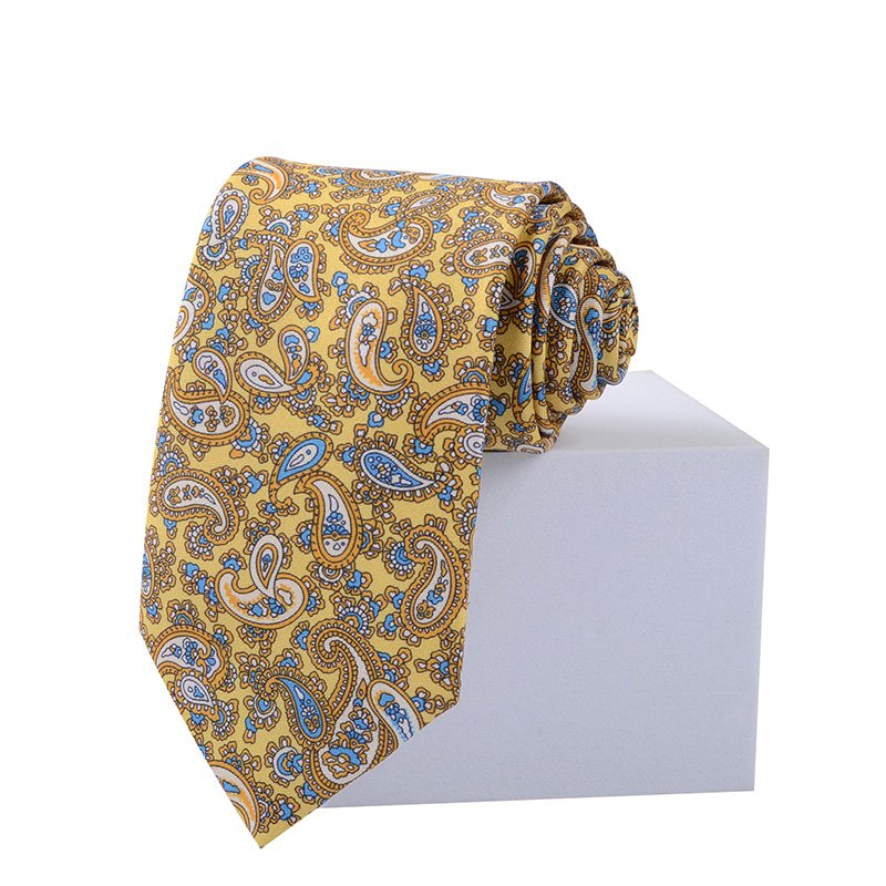 OEM/ODM Custom Logo Men's Printed Business Silk Neck Tie Silk Neckties for men