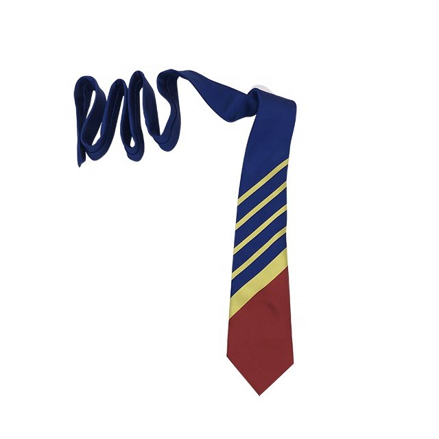 Custom Logo Formal Striped Woven Ties Polyester Neckties