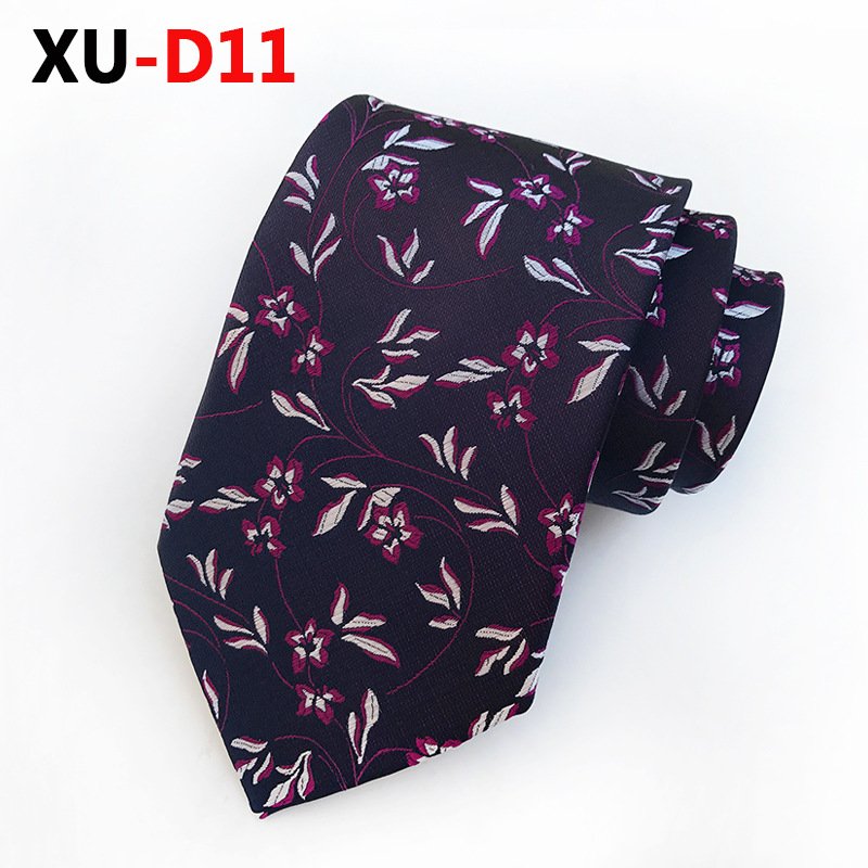 European Unique Flower Glod Paisley Polyester Jacqauard Woven Ties For Men