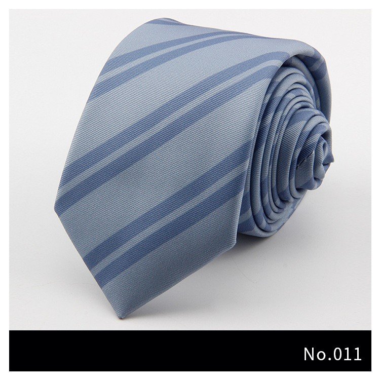 Wholesale Fashion 100% Polyester Men's Business Tie Custom Striped Logo Design