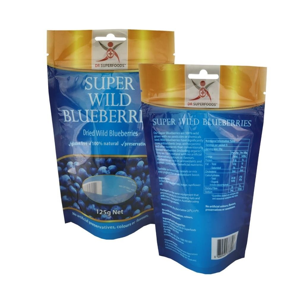 Customized Design Logo Transparent Food Zip lock Bag Custom Printed Clear Stand Up Pouch for Snack Packaging