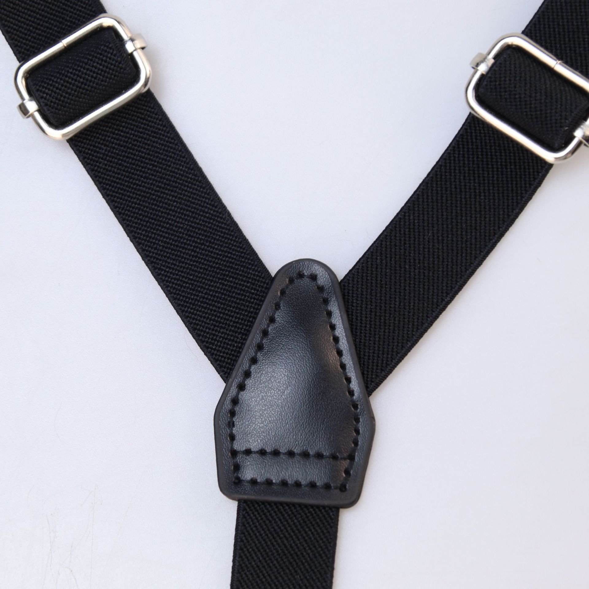 Polyester Spandex Jacquard Suspender Customization For Men's Classic Adult Tie Western Pants Shirts Suit