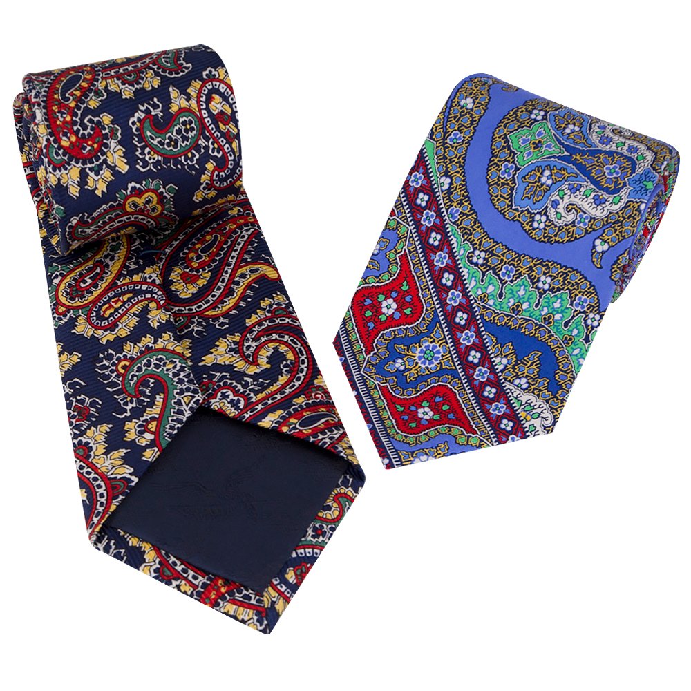 Chinese Manufacturer Customized Logo Men Fashion Printing Paisley Floral Necktie Organic Natural Silk Neck Ties for Men