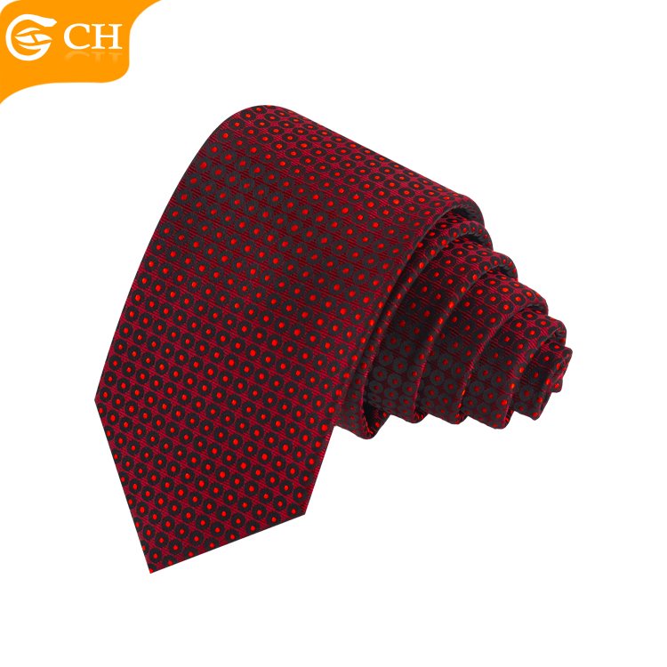 OEM Chinese Old Brand Manufacturers Red Latest Designer Neckties Personalized Red Long Solid Custom Gift Set Tie
