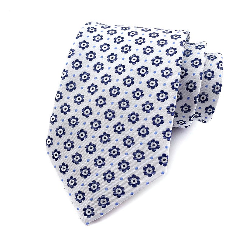 Pocket Square Cufflink and Tie Clip Set White Silk Wedding Ties in Presentation Box