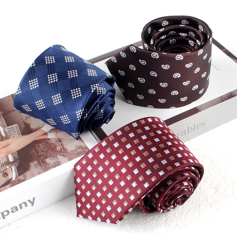 2024 custom vintage fashion casual formal business men's hand tie 8cm polyester spot wholesale