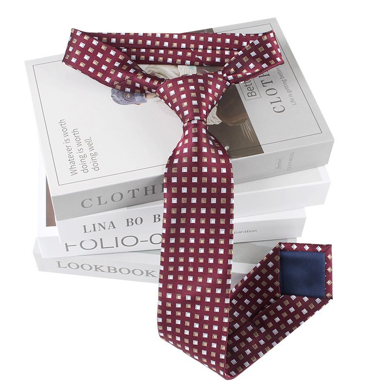 2024 custom vintage fashion casual formal business men's hand tie 8cm polyester spot wholesale