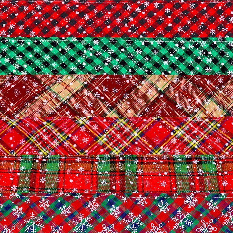 Amaz High Quality Christmas Triangle Pet Scarf Plaid Dog Bandanas