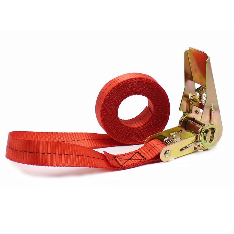 GS certified 1inch cargo lashing strap 800kgs 25mm ratchet strap tie down customized