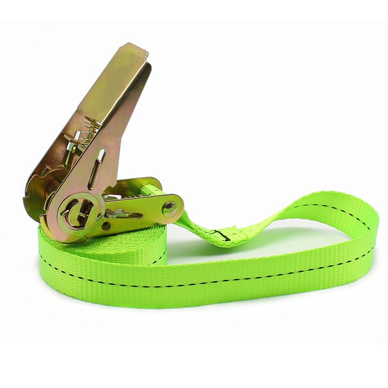 GS certified 1inch cargo lashing strap 800kgs 25mm ratchet strap tie down customized