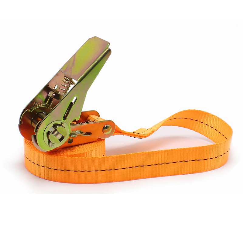 GS certified 1inch cargo lashing strap 800kgs 25mm ratchet strap tie down customized