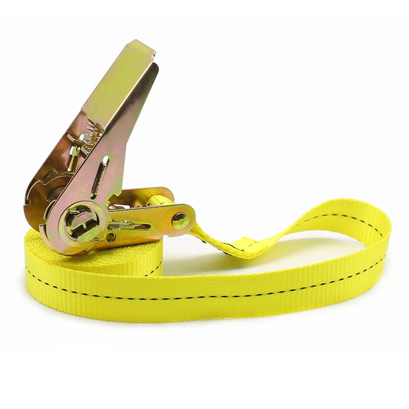 GS certified 1inch cargo lashing strap 800kgs 25mm ratchet strap tie down customized