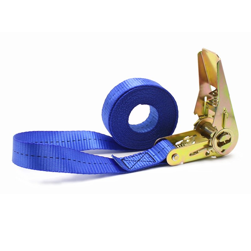 GS certified 1inch cargo lashing strap 800kgs 25mm ratchet strap tie down customized