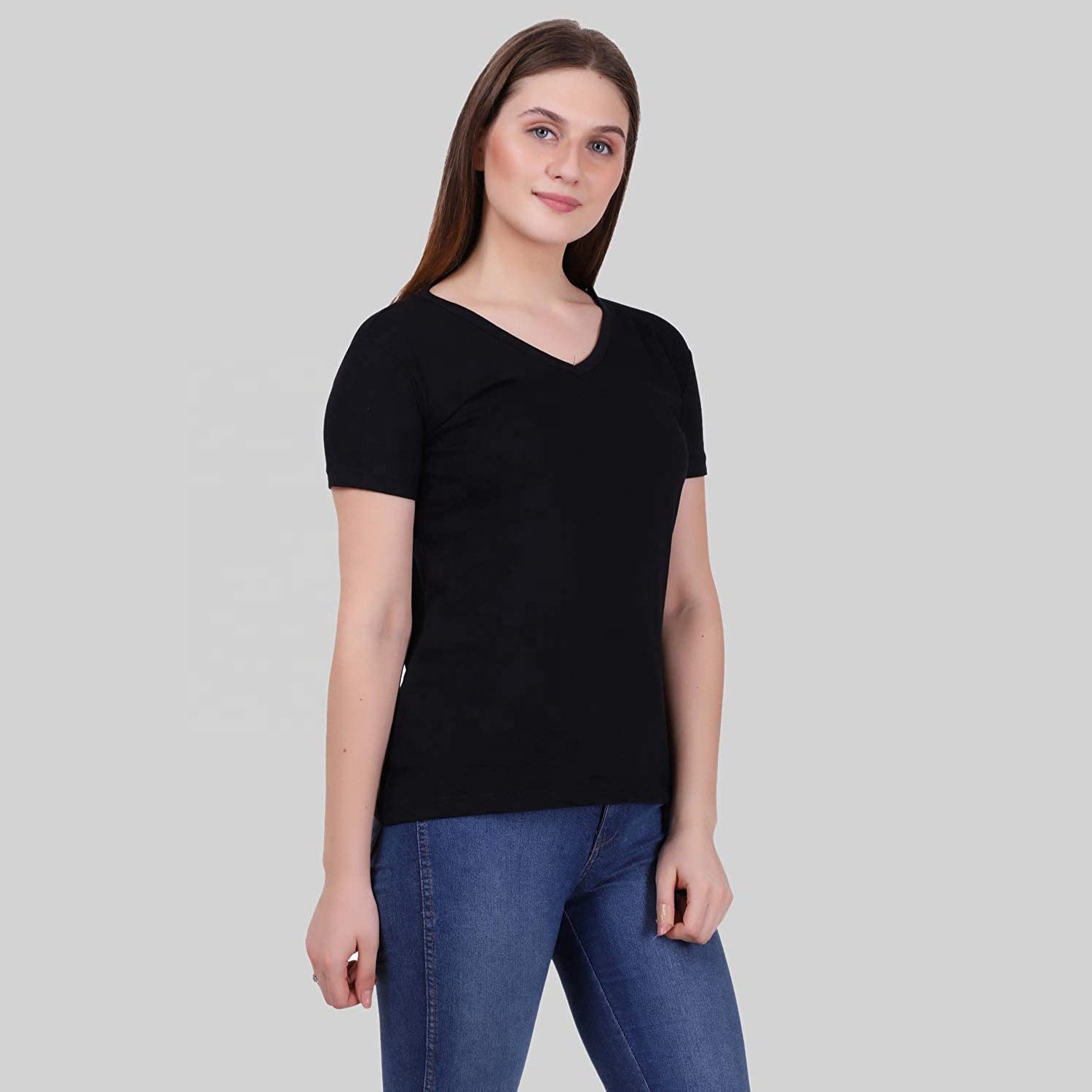 Shirt Clothing Casual High Quality Customized Women shirt Print Your Own Design modal women tshirt Color Branded O Neck Tee Shir