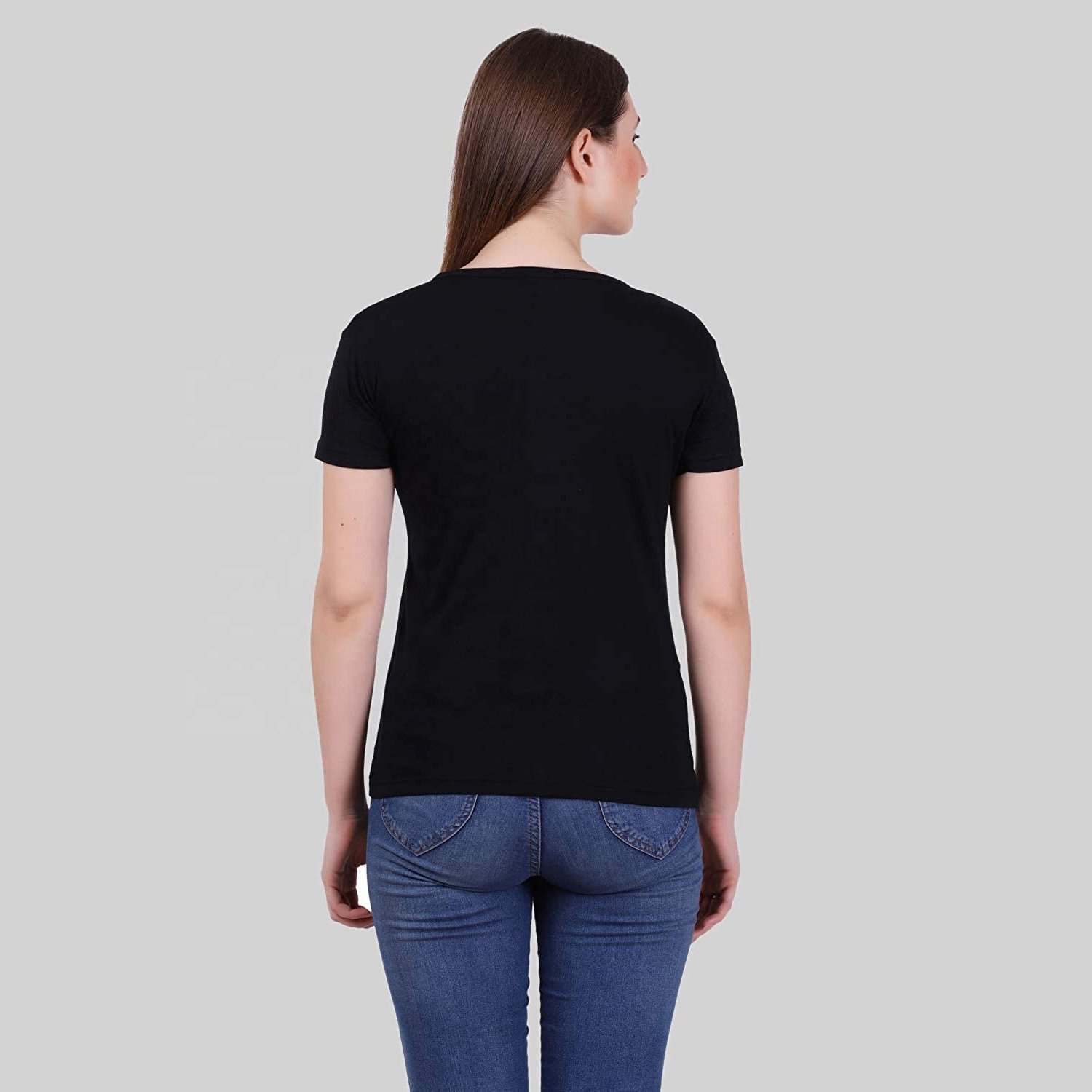 Shirt Clothing Casual High Quality Customized Women shirt Print Your Own Design modal women tshirt Color Branded O Neck Tee Shir
