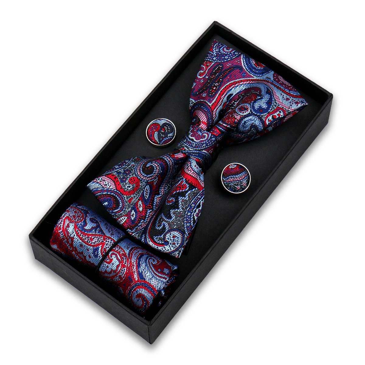 Fashion Cheap Bowtie Wholesale Pink Orange Bow Tie Pocket Square For Men Wedding Bowtie Set For Groom