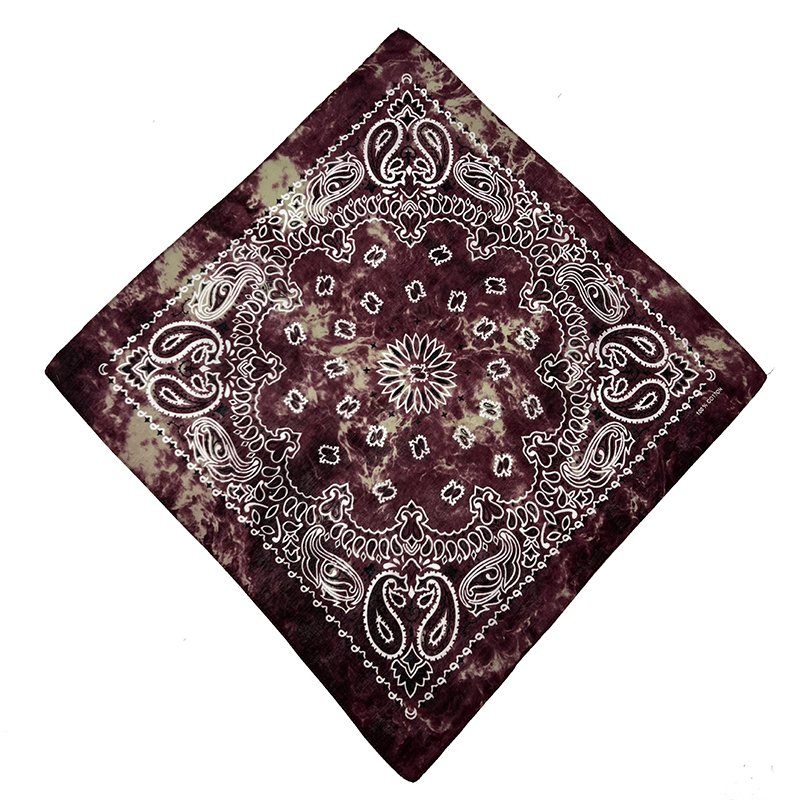 Wholesale Multifunction Hip Hop 100% Cotton Paisley Bandana Custom Printing Sublimation Square Dye Tie Bandana