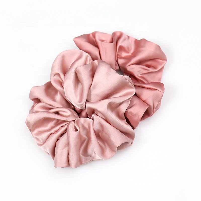B.PHNE 13cm pink Elastic Hair Tie satin hair scrunchies hair scrunchy accessory for women girls