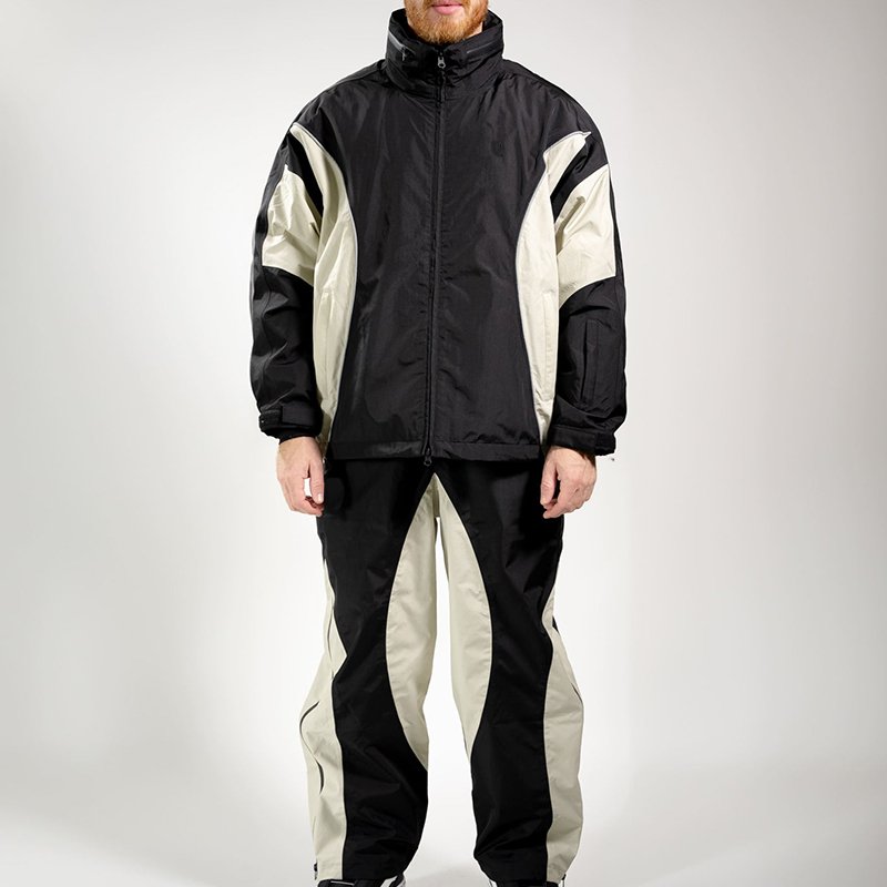Casual mens cloth Outdoor light weight Nylon Jacket And Joggers Tracksuit set men fashion windbreaker nylon puff tracksuit
