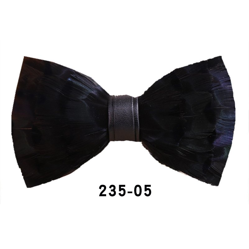 New Design Men's Wedding Bow Tie Fashion Handmade Feather BowTie Gift for Birthday Party Men Bow Tie Suit Accessories