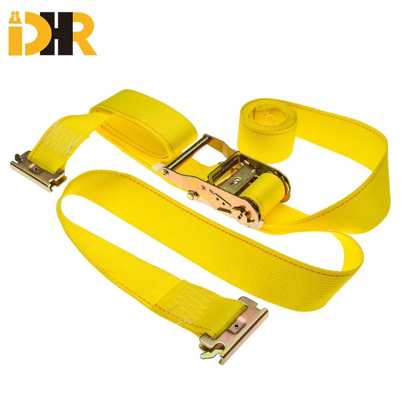 Heavt Duty E-Track Strap 2inch 4400lbs Ratchet Tie Down Strap for Cargo Lashing