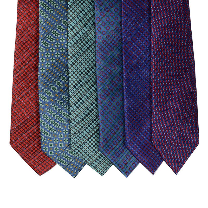 2024 New Styles Free Sample Printed 100% Handmade High Quality Low Price Men's Cheap Pure Silk Tie For Business Men