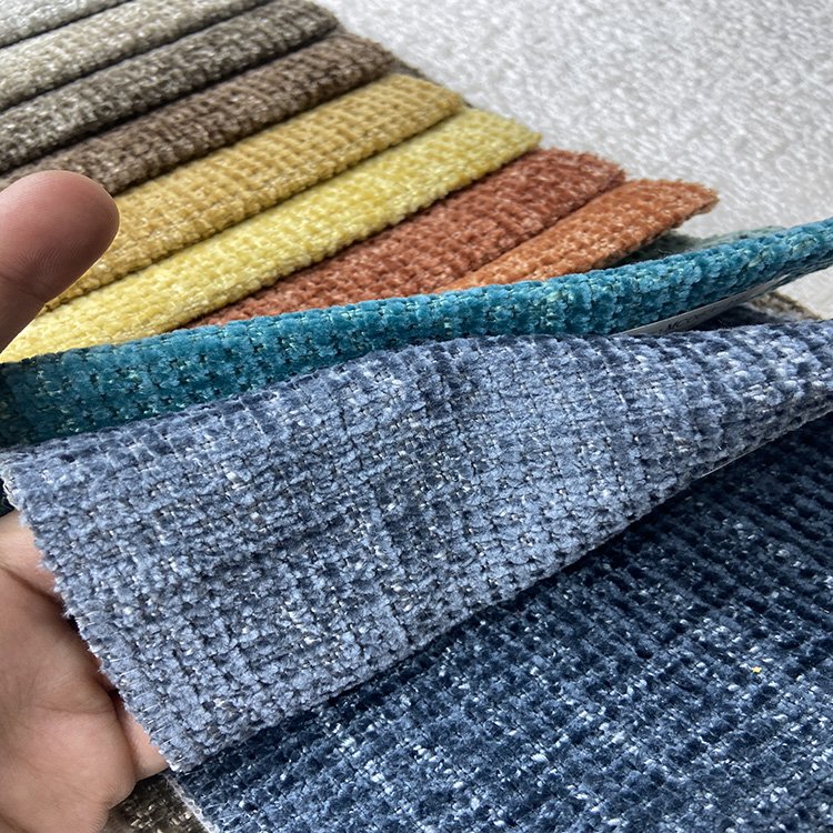 Hot Sale furniture Popular Textile Fabric Latest Design Chenille Upholstery Fabric Sofa Fabric